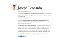 Desktop Screenshot of josephleonardo.com